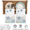 thumbnail image 5 of Starfish Coastal Kitchen Towels Set of 1, Nautical Summer Beach Coral Shell Seaside Absorbent Dish Towels for Kitchen, Microfiber Hand Towel, Quick Drying Tea Towel for Cleaning Decorative Dishcloths, 5 of 7