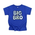 thumbnail image 2 of Trendy Checkered Big Bro Shirt for Boys New Big Brother Sibling T-Shirt Vintage Royal Shirt 18 Months, 2 of 5