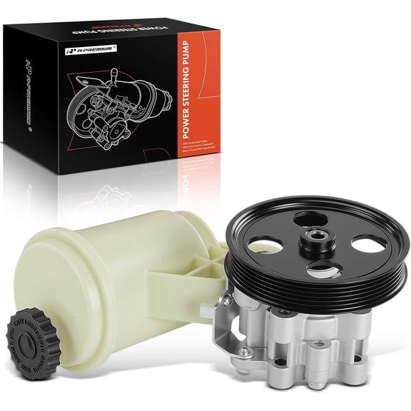 A-Premium Power Steering Pump, with 6-Groove Pulley & Reservoir, Compatible with Ram 1500 2011 2012, 5.7L