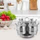 thumbnail image 4 of Tarros de Especias Giratorios de Acero inoxidable, Bote para sal y Especias, Cuatro Botellas de Condimentos, Tapa Para Cuchara, Organización de Cocina, Bote para Condimentos,, 4 of 7