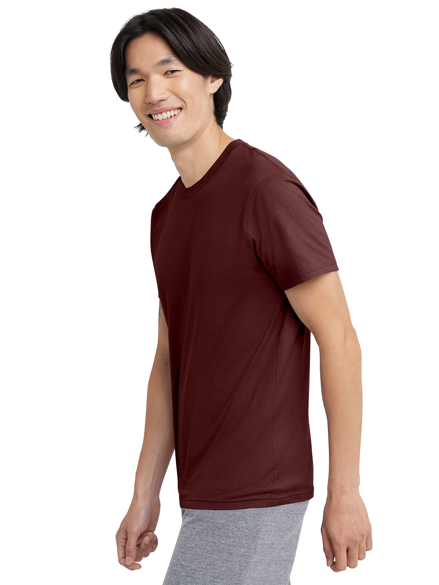 Hanes Originals Men's Lightweight Cotton Short Sleeve Crewneck T-Shirt, Sizes S-3XL