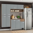 thumbnail image 1 of Madesa Gabinete de Cocina Integral 229 cm Emilly Fit Rústico/Gris, 1 of 10