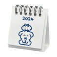 thumbnail image 3 of koolsoo 2024 Desk Calendar Cartoon Twin Wire Binding Thick Paper Desktop Calendar Stand up Desk Calendar for Desk Home Teddy, 3 of 8