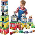 thumbnail image 3 of Juguetes para clasificar y apilar Atoylink para niños pequeños con coches magnéticos, 3 of 7