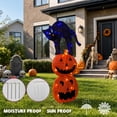 thumbnail image 3 of Magotan Halloween Decorations 3ft Halloween Pumpkin Cat Decor Pre-Lit 65 LED Purple and Orange Light Halloween Cute Pumpkin Cat Outdoor Decor for Garden Yard Home Party, 3 of 5