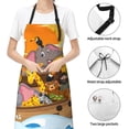 thumbnail image 5 of Bingfone Animals On Noah'S Ark1 Apron Gifts For Men, Women Professional Grade Chef Apron For Kitchen,Bbq & Grill, 5 of 8