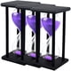 thumbnail image 2 of Temporizadores de Arena Clásicos VentDepot SandGlidePurple 3Pzas 60min Negro/Morado Madera/Vidrio/Arena, 2 of 2