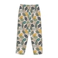 thumbnail image 3 of Lsque Vintage Leaves Print Women's Pajama Pants, Lounge Pant - Comfortable Home Wear,Elastic Waistband, Stylish Design-Small, 3 of 9