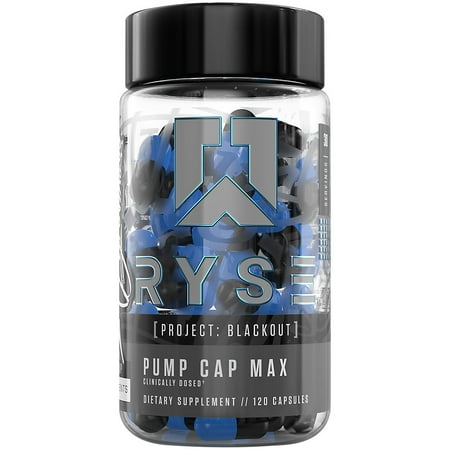 RYSE Project Blackout Pump Cap Max - Nitric Oxide Booster - 30 Servings