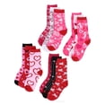thumbnail image 2 of CTM  Valentine's Day Adorable Crew Socks (3 Pair Pack) (Women), 2 of 7