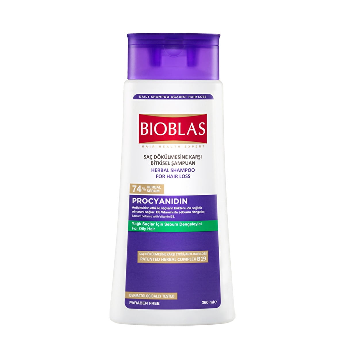 Bioblas Procyanidin & Biotin for Stress Hair Loss Shampoo 360ml