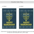 thumbnail image 3 of Happy Hanukkah House Flags 28 x 40 Double Sided Menorah David Star Festival of Lights Yard Garden Flag Winter Holiday Traditional Outdoor Banner Home Decorations, 3 of 6