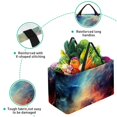 thumbnail image 3 of Galactic Space Laundry Bag, Collapsible Bucket, Storage Basket - Reusable, Foldable, Large Capacity Oxford Cloth Storage Bin, 3 of 7