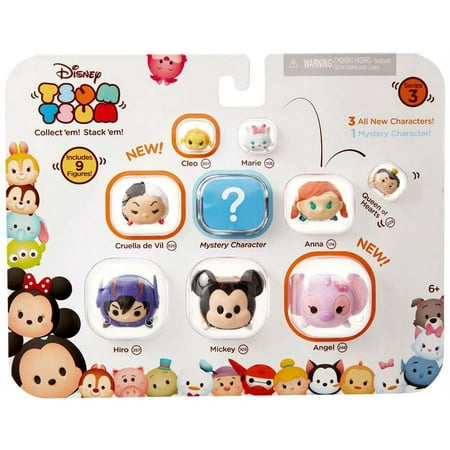 Cleo, Marie, Queen of Hearts, Cruella De Vil, Anna, Hiro, Mickey & Angel Minifigure 9-Pack