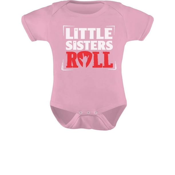 Tstars Tstars Girls Little Sister Newborn Clothes Gift For Little Sister Baby Girls Little Sisters Roll Best Siblings Gifts Rock Cute Little Sister Shirt Baby Bodysuit Walmart Com Walmart Com