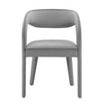 thumbnail image 5 of Side Dining Chair, Grey Gray, Velvet, Kitchen Cafe Bistro Hospitality Restaurant, Modern Contemporary Boutique HB35937, 5 of 10