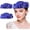 Blue, variant on Women's Retro Stewardess Felt Hat,  Berets, Rhinestone Flower Decor, Ladies' Church Derby Hat