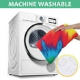 thumbnail image 6 of Colorful Rainbow Tie Dye Spiral Pattern Square Tablecloth,Waterproof Square Table Cover,Wipeable Spillproof Washable Table Cover for Home Kitchen Party Decor 42"X42"(107x107cm), 6 of 6