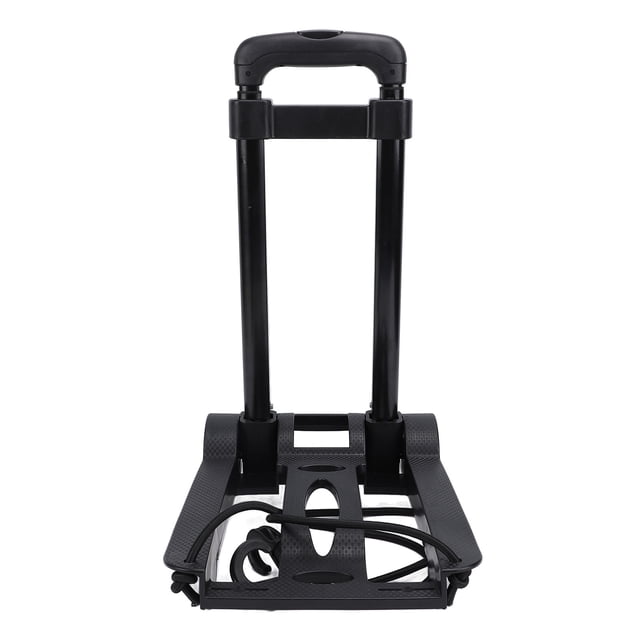 Folding Hand Truck, Luggage Platform Cart Sturdy Construction with Elastic Rope for Travel Shopping