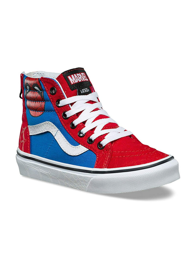 Letrista Resonar Indiferencia Vans SK8 Hi Zip Marvel Spiderman Skate Shoes Size 7 Toddler - Walmart.com