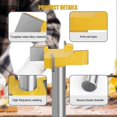 thumbnail image 3 of Face milling cutter 4 flutes planer cutter wood for router 51mm shaft 8mm yellow Edition, 3 of 5