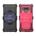 thumbnail image 4 of Samsung Galaxy Note 9 Case, Shock Proof Phone Case with Swivel Belt Clip Holster Combo [Kickstand] - Hot Pink, 4 of 6