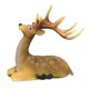 thumbnail image 1 of Escultura de ciervo, encantadora figura de ciervo para jardín, decoración, mini estatua de animal china Estilo B, 1 of 9