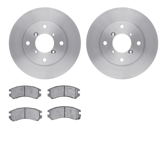 Dynamic Friction Company Front Brake Rotors with 5000 Advanced Brake Pads - 6502-84012