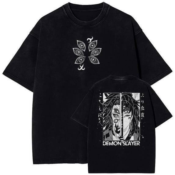 Demon Slayer Kokushibo T-Shirt - Vintage Washed