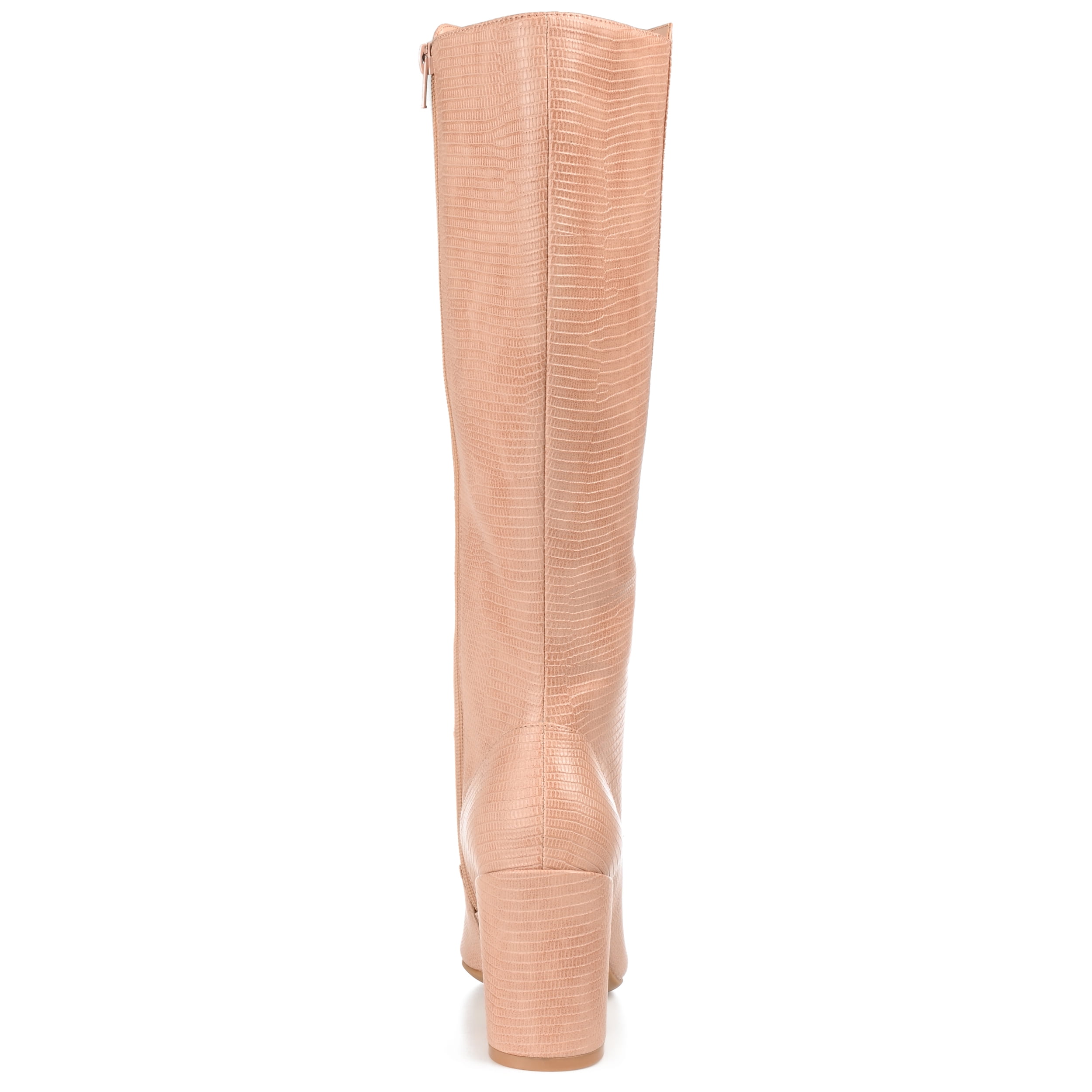 Journee Womens Tavia Extra Wide Calf Block Heel Knee High Boots