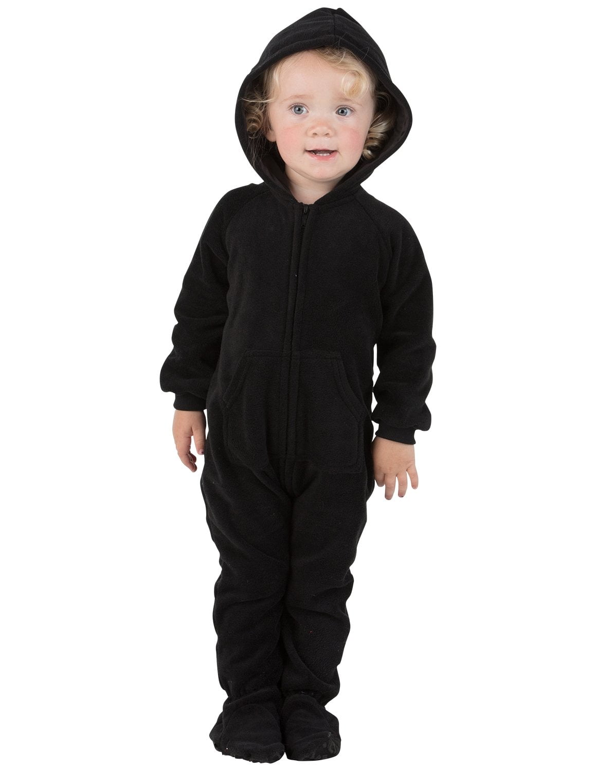 Footed Pajamas Footed Pajamas Midnite Black Infant Hoodie Fleece