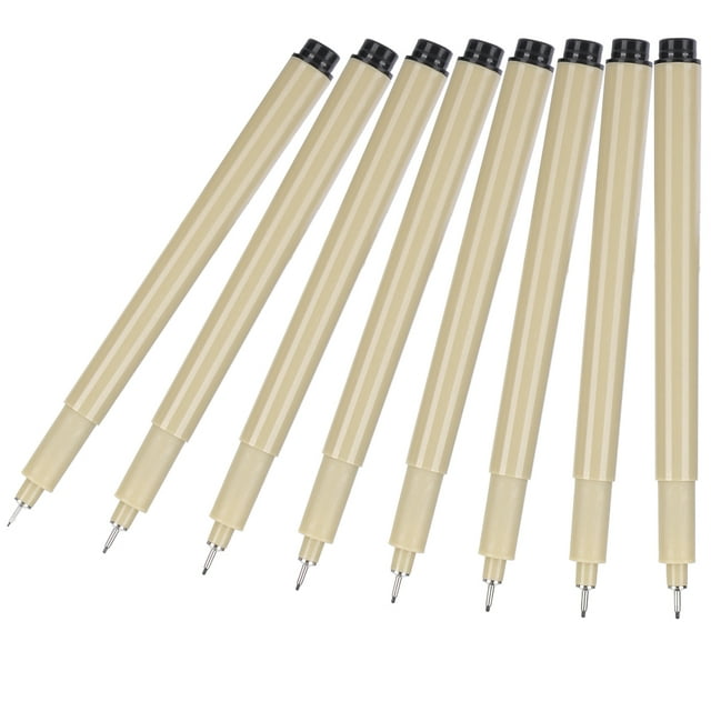Drawing Pen, 8PCs Tube Pen, Penholder for Beginner Designer