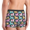 thumbnail image 3 of KLL Colorful Alpaca Men's Cotton Boxer Briefs Underwear-XX-Large, 3 of 8