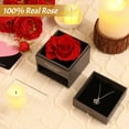 thumbnail image 2 of DSstyles Valentines Day Gifts for Her, Preserved Real Rose with I Love You Necklace in 100 Languages Rose Gifts for Girlfriend Mom Women Enchanted Flower Rose Gift for Valentines Birthday Anniversary, 2 of 9