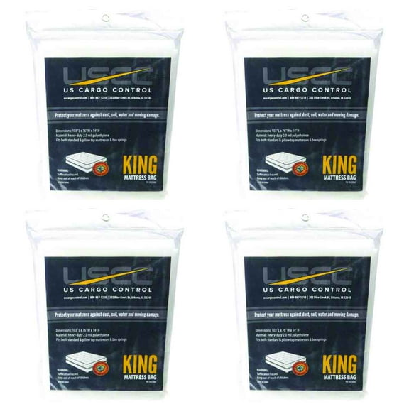 King Mattress Bag - 2 mil. (76"x14"x103") - 4 Pack
