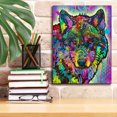 thumbnail image 3 of Epic Graffiti 'Warf Wolf' by Dean Russo, Canvas Wall Art, 12"x16", 3 of 8