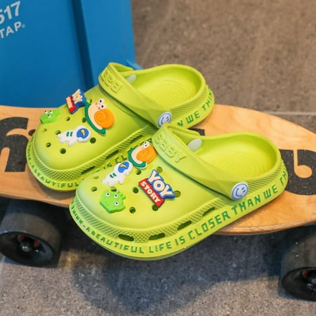 

kids Toddler Clogs for Boys and Girls Kids Outdoor Slip on Water Garden Shoes 6-6.5 A-Green