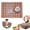Brown, variant on Baking Supplies Top Gadgets for Bakers Silicone Mat Non Stick Silicone Baking Set 48 Capacity Kit with Decorating Pot