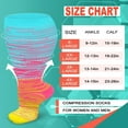 thumbnail image 4 of SUTENGDA 2 Packs Plus Size Compression Socks Wide Calf For Women & Men 20-30 mmhg - Large Size Knee High Support Stockings For Medical XXL, 4 of 6