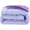 thumbnail image 2 of Elegant Comfort Reversible Down Alternative Comforter Set, Soft Microfiber All-Season Bedding, Lightweight Wrinkle & Fade Resistant Comforter, King/Cal King, Lilac/Purple, 2 of 4