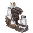 thumbnail image 5 of Pacific Giftware American Bald Sea Eagle Spiritual Realistic Decorative Glass Salt and Pepper Shakers Set with Resin Holder Stand, 5 of 6