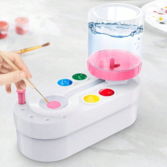 Paint Brush Cleaner Portable Brush Washer Station for Artists Kids Easter Painting Rinsing Tool
