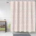 thumbnail image 2 of Shower Curtain OrangeStripes Shower Curtains for Bathroom Decor Modern Art Lines Shower Curtain Sets with Hooks Waterproof Fabric Bath Curtain Small Stall 36" X 72", 2 of 4