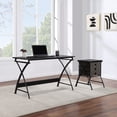 thumbnail image 6 of OSP Home Furnishings Olympic 48" Desk in Black Metal, 6 of 10