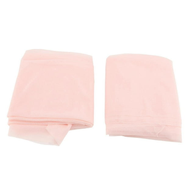 Romantic Elegant Airy Sheer Chiffon Wedding Table Runner Draped 70 x 300 cm Pink Set of 6