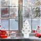 thumbnail image 5 of Adornos de plástico para árbol de Navidad con purpurina y estrella | Dulce adorno navideño con forma de pirámide | Centro de mesa festivo para fiestas en casa u oficina, 5 of 6
