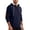 Navy, variant on IWRICH Waffle Hoodie for Men Long Sleeve Casual Breathable Hooded Sweatshirts Loose Fit Lightweight Cozy Pullover Tops White XL