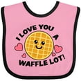thumbnail image 3 of Inktastic I Love You a Waffle Lot with Cute Happy Waffle Boys or Girls Baby Bib, 3 of 4