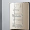 thumbnail image 3 of Mouliraty Six Multifunctional Refrigerator Hanging Rack Kitchen Supplies Shelf Spice Organizer, 3 of 5