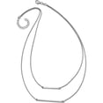 thumbnail image 4 of Sterling Silver Jbsp's Double 1.4 mm Strand With 2In Ext. Necklace Made In Italy qlf599-16, 4 of 5